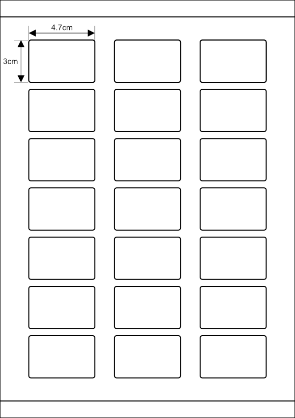 바코드 라벨용지P-21칸