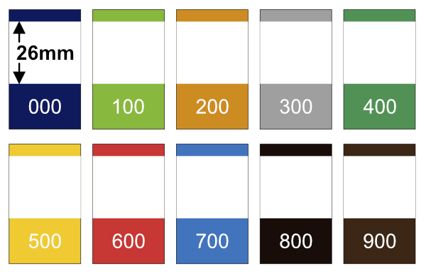 색띠라벨 C3050406