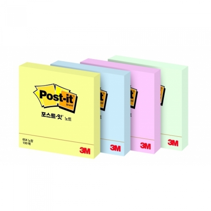 3M포스트잇 노트/ 654 / 76*76mm