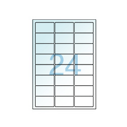 투명 라벨 / 24칸 (3X8)