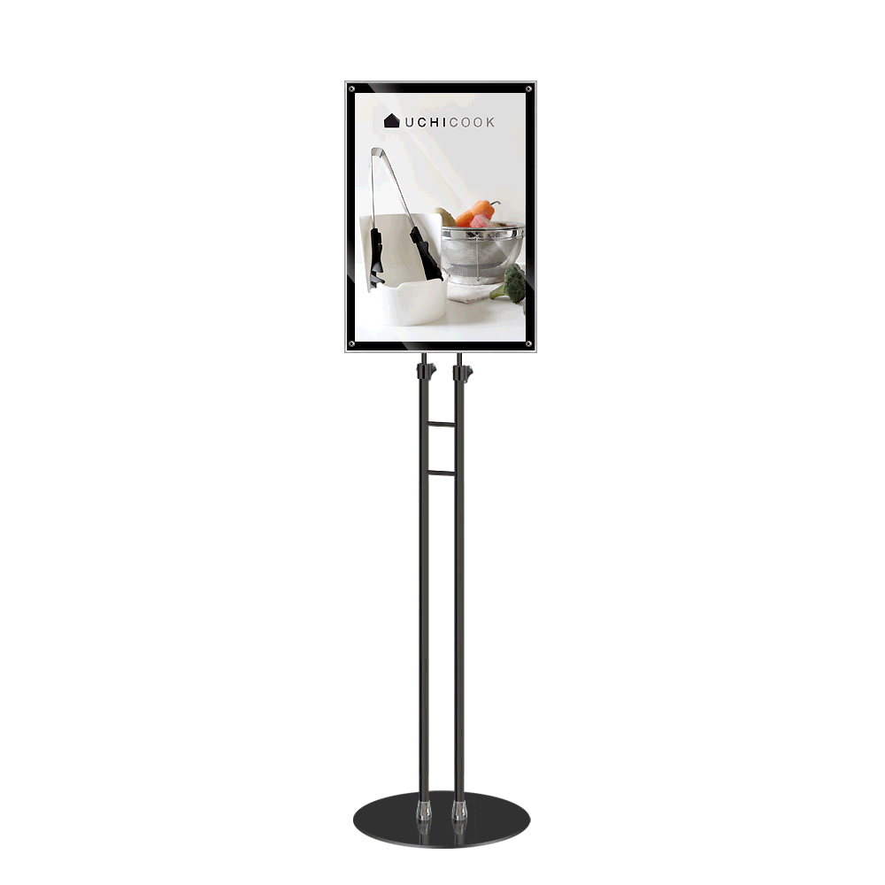 A3 고급-자석부착식/ 슬림폴 원형흑색베이스