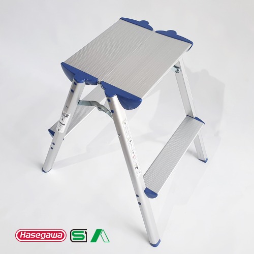 2단 넓은발판용 안전 사다리