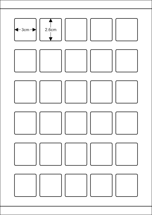 청구기호라벨30칸(3X2.6cm)