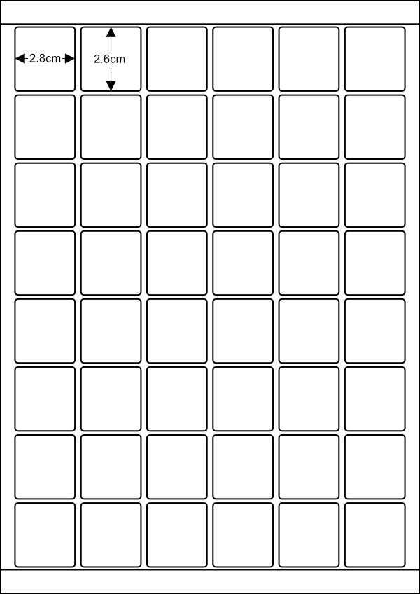 청구기호라벨/코라스용48칸(2.8X2.6cm)